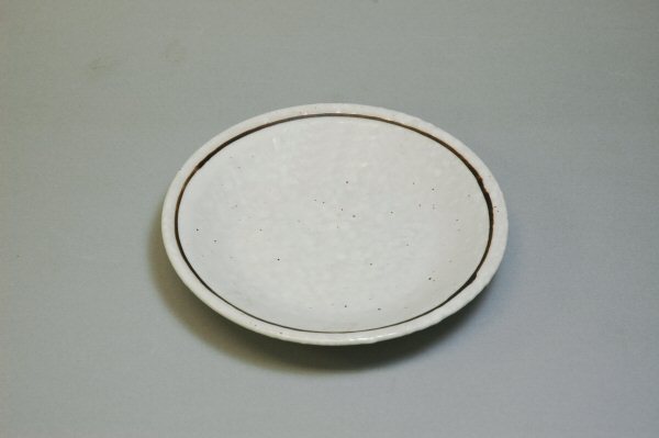 粉引ライン4.0皿 直径13.2cm 和食器 丸皿 取り皿 小皿 美濃焼 日本製 国産 陶器のふる里 stockヤ