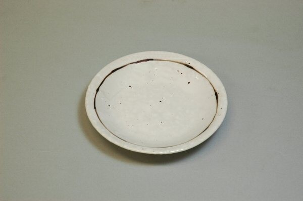 粉引ライン3.5皿 直径11.3cm 小皿 丸皿 美濃焼 国産 日本製 和食器 陶器のふる里 stockヤ