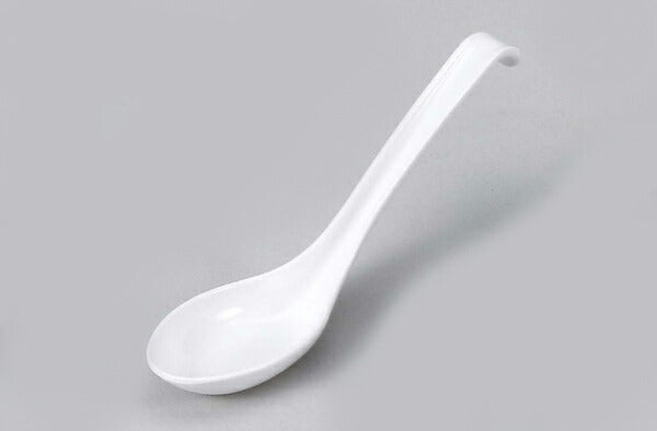 W-72レンゲアイボリー メラミンレンゲ 17cm 食洗機OK 蓮華 業務用 大口注文歓迎 国産 白 ホワイト 土鍋小物 陶器のふる里 trysレ