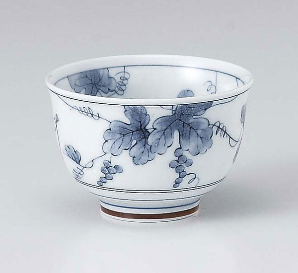内外ブドウ28反煎茶 玉湯呑 丸湯呑 茶器 美濃焼 日本茶 おもてなし 国産 飲食店様 大口OK 卸価格 陶器のふる里 trysウ