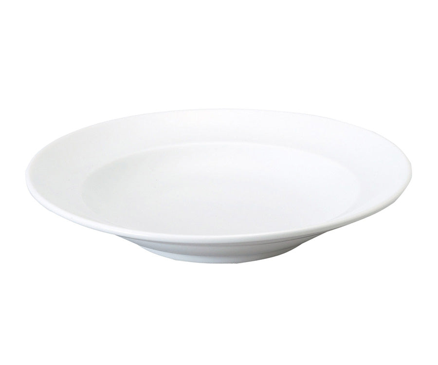 プレッツァN9吋スープ皿 直径24.2cm 丸 食器 白 シンプル 業務用 大口注文OK 陶器のふる里 stockヤ