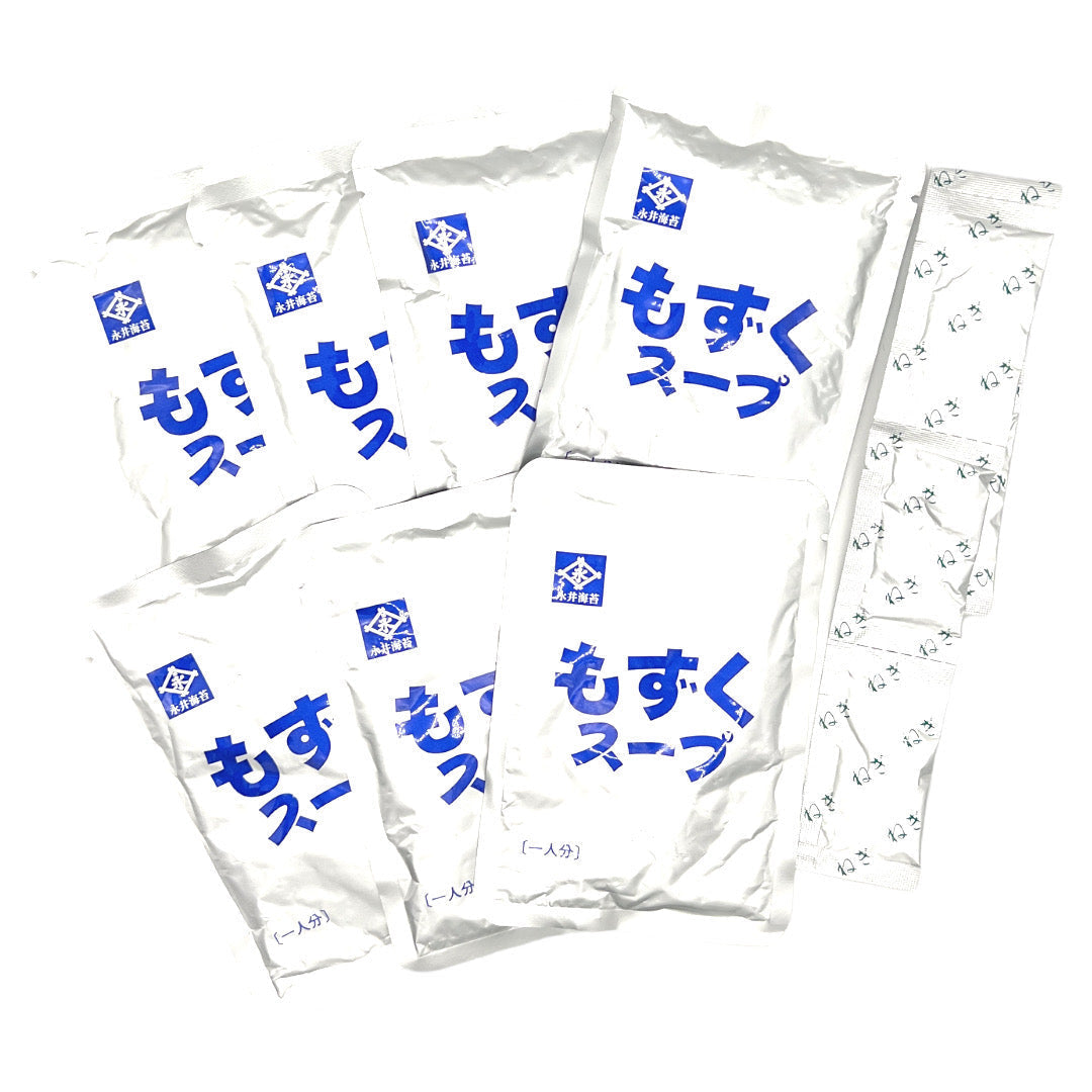 永井海苔 もずくスープ 35g x 7個 味付きもずく 生タイプ ※