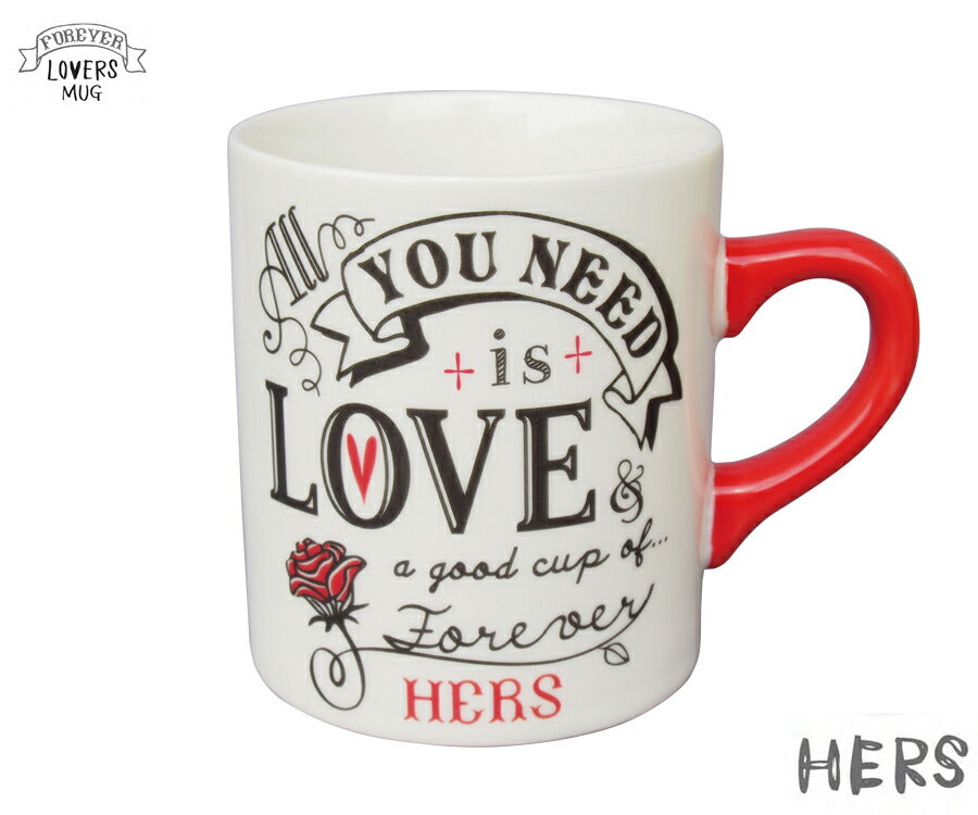 LOVERS MUG HERS マグカップ 容量325cc 女性 夫婦 カップル 彼女専用