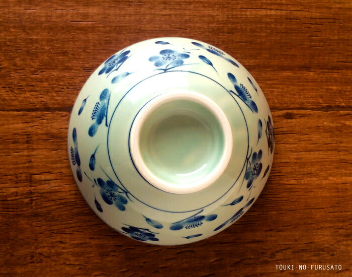 梅だより鯛茶(直径15.5cm) 和柄:藍色 丼 国産 美濃焼 どんぶり 茶漬け丼 業務用 陶器のふる里 stockヤ