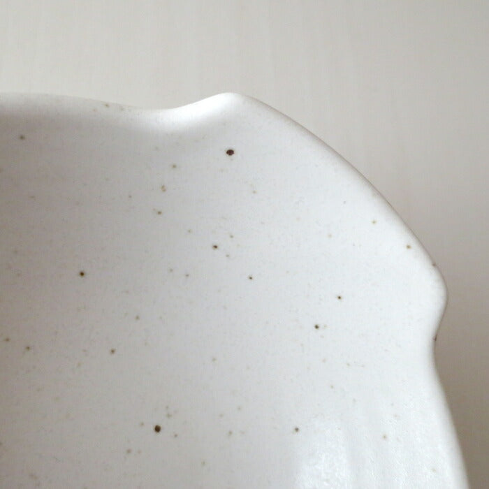 白マット 京とんすい 長辺12.6cm No.9 土鍋小物 取り分け小鉢 とん水 呑水 国産食器 良質 美濃焼 取り皿 yamaki 陶器のふる里 stockヤ
