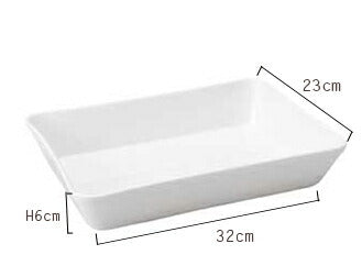 12吋ラザニア 32x23cm 白磁 食器 磁器 オーブン料理 業務用 パーティー バイキング 盛り付け皿 耐熱食器 陶器のふる里 stockヤ