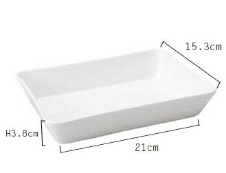 8吋ラザニア 21cmx15.3cm 8吋ラザニア 白磁 食器 磁器 うつわ オーブン料理 業務用 角皿 耐熱食器 作り置き 陶器のふる里 stockヤ