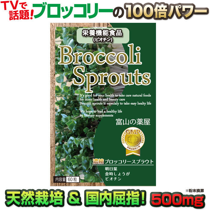 【3人シェア買いでお得】ブロッコリースプラウト サプリ ユーグレナ(ミドリムシ) モリンガ スルフォラファン サプリメント
