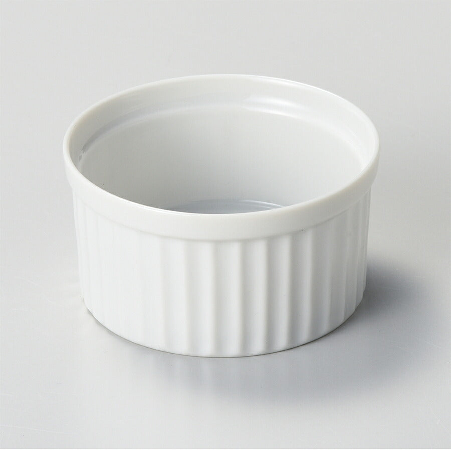 3.5吋スフレ 直径9cm 白 食器 陶器 磁器 お皿 器 カップ ケーキ キッシュ ココット オーブン プロ使用 業務用 本格 陶器のふる里 stockヤ