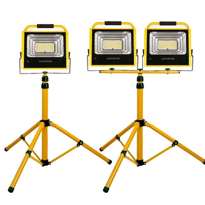 LED投光器(Lサイズ) 100w 高輝度1330lm 防水 防塵 最強 充電式 釣り キャンプ アウトドア 作業灯 防災グッズ 屋外用 停電対策 ワークライト 倉庫 夜間照明 現場工事 緊急照明 車中泊 BBQ 避難用品 台風(番号:190)