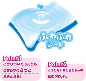 大王製紙 グーン 肌にやさしいおしりふき つめかえ用70枚×3P 12パック入り