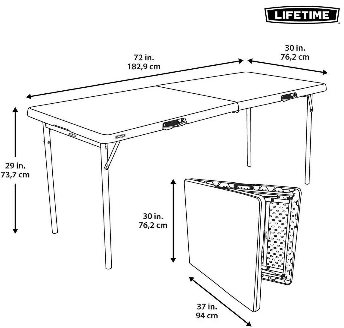 【送料無料:メーカー直送品】★6ft★【LIFETIME】ライフタイム ライフタイム 折り畳みテーブル6人掛け(6FOOT) ■【キャンプ・行楽・バーベキュー・お花見・イベント・ホームパーティ・コストコ】【コストコ通販】