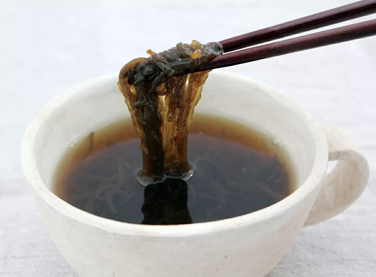 《送料無料》ナガイ 永井海苔 沖縄の海の恵み 『もずくスープ 』35g×15袋入 15食 生タイプ 和風しょうゆ味 フコイダン 簡単 味付けもずく 食物繊維 豊富 業務用 コストコ 通販 #8