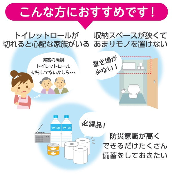 日本製紙クレシア スコッティ フラワーパック 3倍長持ち トイレット4ロール75mダブル×12パック【家計お助けSALE】