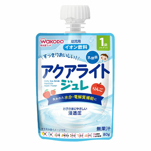和光堂 1歳からのMYジュレドリンク アクアライト りんご 80g×24個