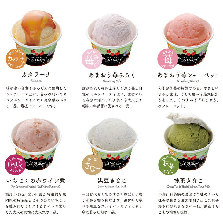 6個入 ふくち★リッチジェラート ベーシックセット