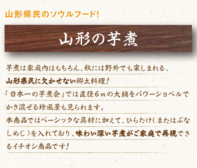 【季節限定★山形名物】芋煮会セット(2〜3人前)【送料無料】※一部地域は別途送料追加