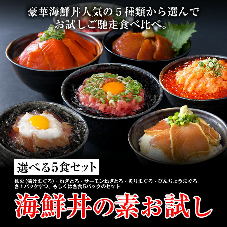 海鮮丼 お試しセット計5食