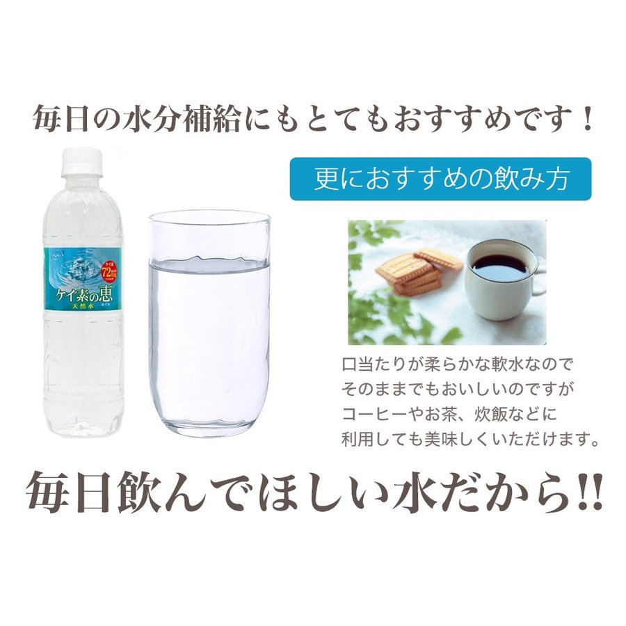 シリカ水 ケイ素水 525ml 40本 ケイ素の恵