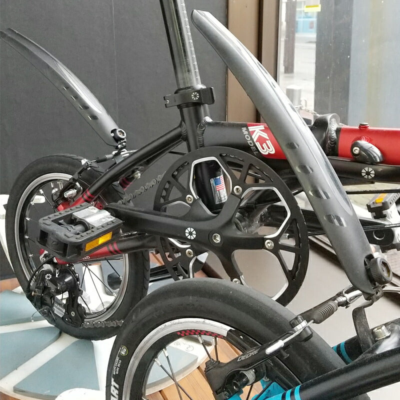 【並行輸入品】DAHON ダホン MINI MUDGUARD FOR 14inch ミニ マッドガード 14インチ専用 泥除け DAHON Dove Plus / DAHON K3 対応 ブラック