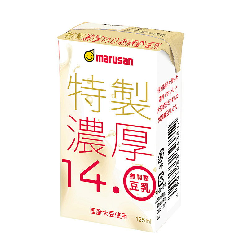 マルサンアイ 特製濃厚14.0 無調整豆乳 125ml×48本