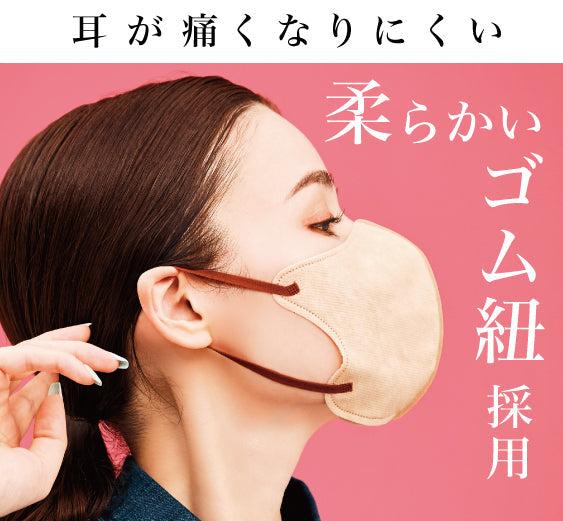 ライトグレー 売り切れ続出の大人気3Dマスク! 不織布 3層構造 ウイルス対策【 MASCODE / マスコード】3Dシリーズ Lサイズ 1袋7枚入り