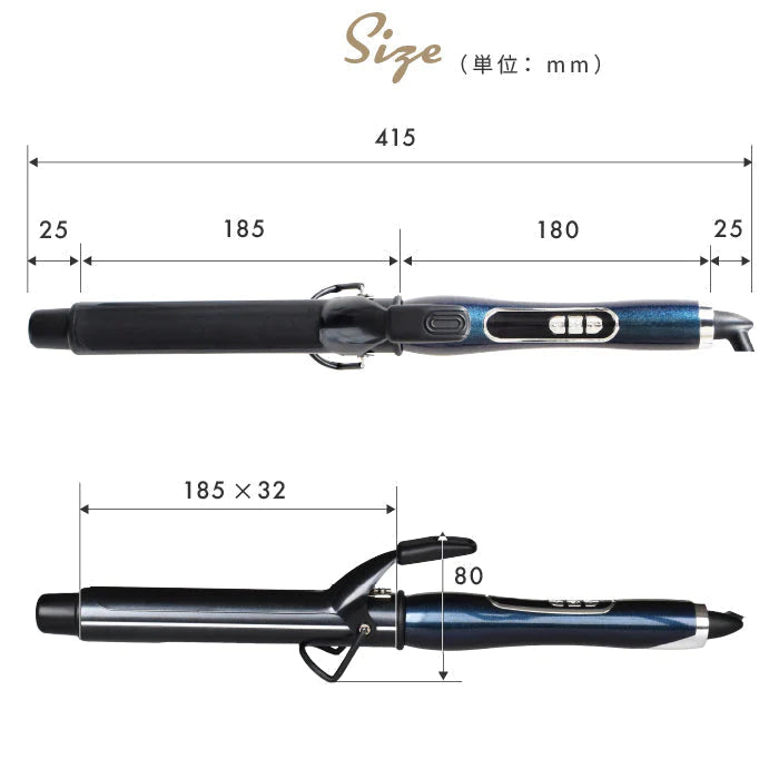 -◆NEW◆- NEWモデル カールアイロン32mm セラミックコーティング MAX230℃ 髪の長さ65cmまで対応 ウェーブアイロン 巻き髪 イオンカール マイナスイオン バレル ストレートアイロン ヘアアイロン ブラシアイロン ストレートアイロン