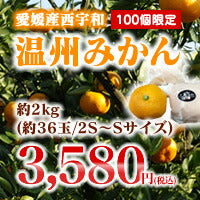 【数量100個限定販売★送料無料】愛媛産西宇和 温州みかん 『蜜る』 約2kg※一部地域は別途送料追加