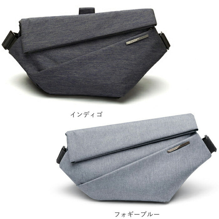 【インディゴ・ボディバッグ】 ボディバッグ メンズ ブランド 通販 NIID ニード X URBANATURE R1 横型 カジュアル かっこいい ショルダーバッグ スリングバッグ 斜めがけ 大容量 多機能 収納力 撥水 はっ水