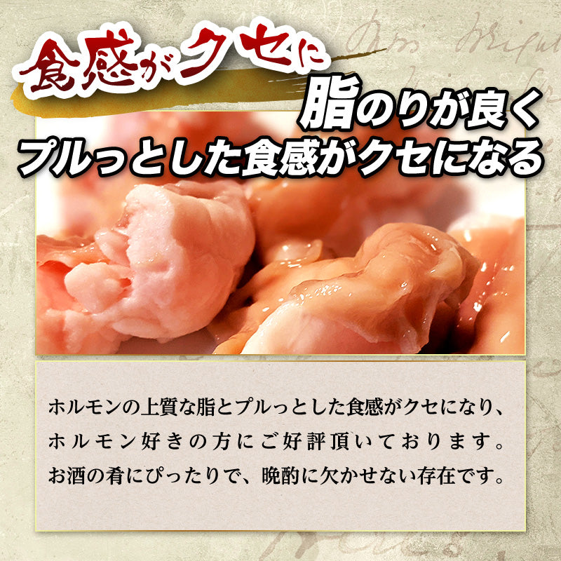 500g 牛ホルモン 大腸 シマチョウ 味噌だれ