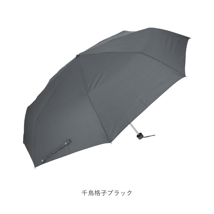 【ブラック・折りたたみ傘】 折りたたみ傘 メンズ 大きい 通販 折り畳み傘 耐風 雨傘 かさ 70cm 70センチ 70 撥水 はっ水 テフロン 携帯 置き傘 ブランド おしゃれ シンプル 無地 チェック 千鳥格子 Pinky Wolman
