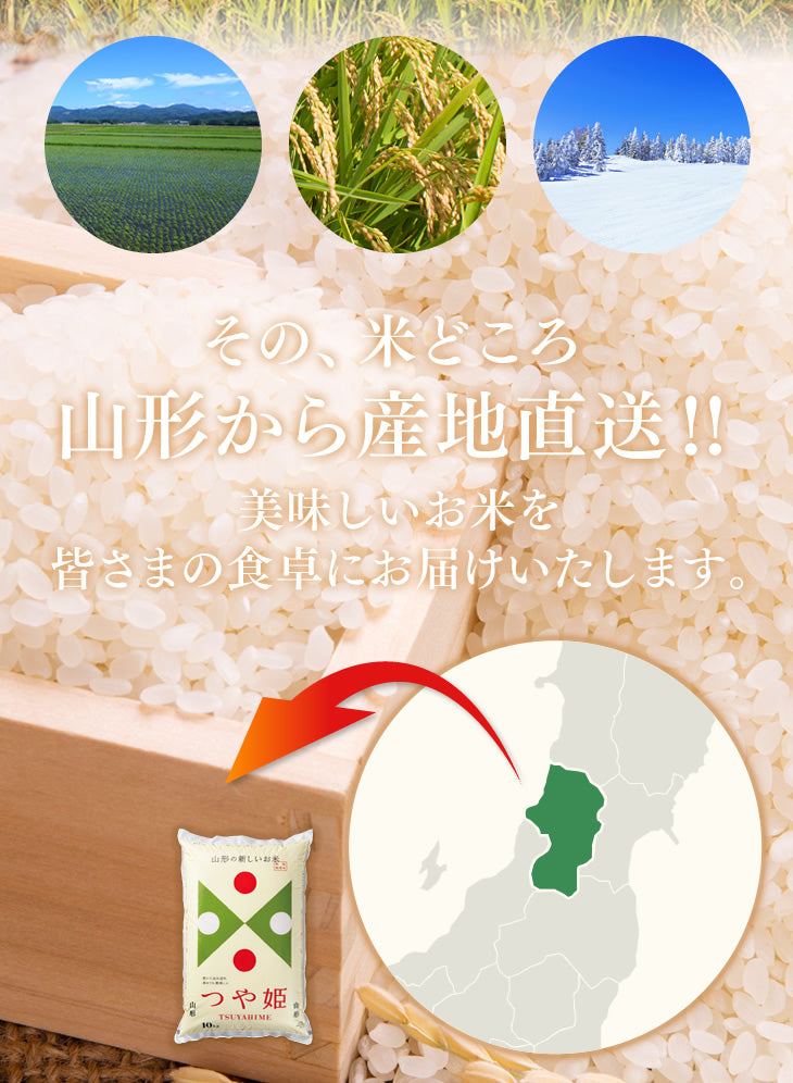 令和3年 山形県産 つや姫無洗米20kg(5kg×4)