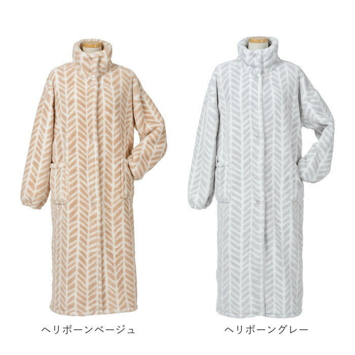 【ヘリボーンベージュ・着る毛布】 着る毛布 ロング 通販 レディース メンズ ルームウェア 暖かい おしゃれ ガウン 秋冬 冬 あったかグッズ シンプル ブランド Lebois ルボア 敬老の日 雑貨 ギフト インテリア