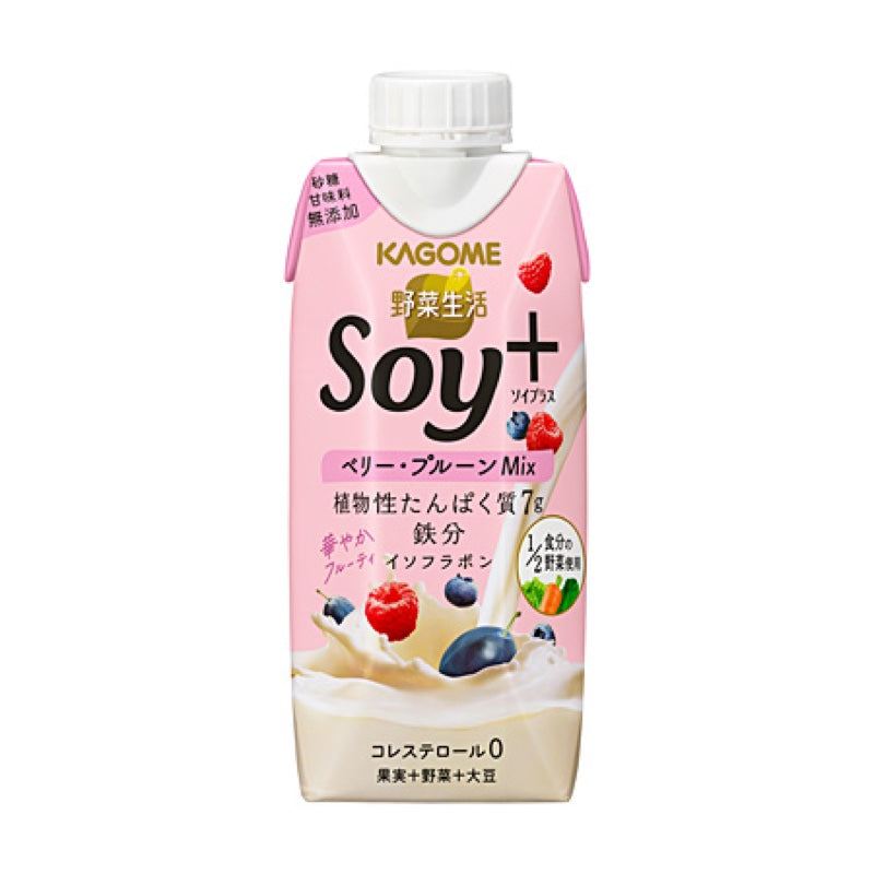 野菜生活SOY+ ベリー・プルーンMIX330ml×24本