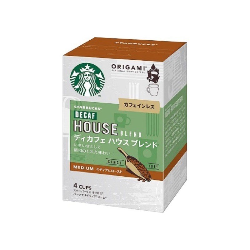 スターバックス オリガミ® パーソナルドリップ® コーヒー ディカフェ ハウス ブレンド 4袋×12袋セット