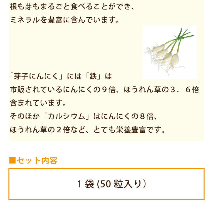 芽子にんにく餃子 1袋(50粒入り) * (クール便)