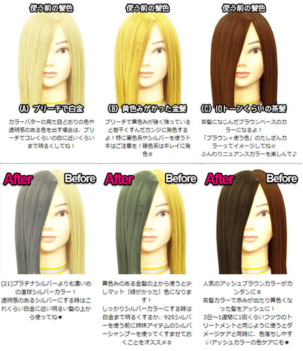 【20人シェア買いでお得】エンシェールズ カラーバター 200g 925シルバー ヘアカラー トリートメント ヘアマニキュア ヘアケア クリップジョイント マニキュア インナーカラー ダメージヘア ブリーチヘアー