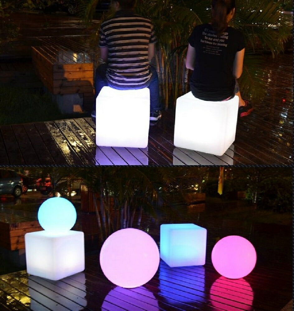 12色 LED ボックス チェア スツール おしゃれ コンパクト 充電式 パーティー 光る チェアー 椅子 小さい 低め スクエア 正方形 ミニ クラブ バー デザイン ヒカリ カラー インテリア 高級 アイテム モダン 可愛い かわいい クラシック クラシカル レトロ 誕生日