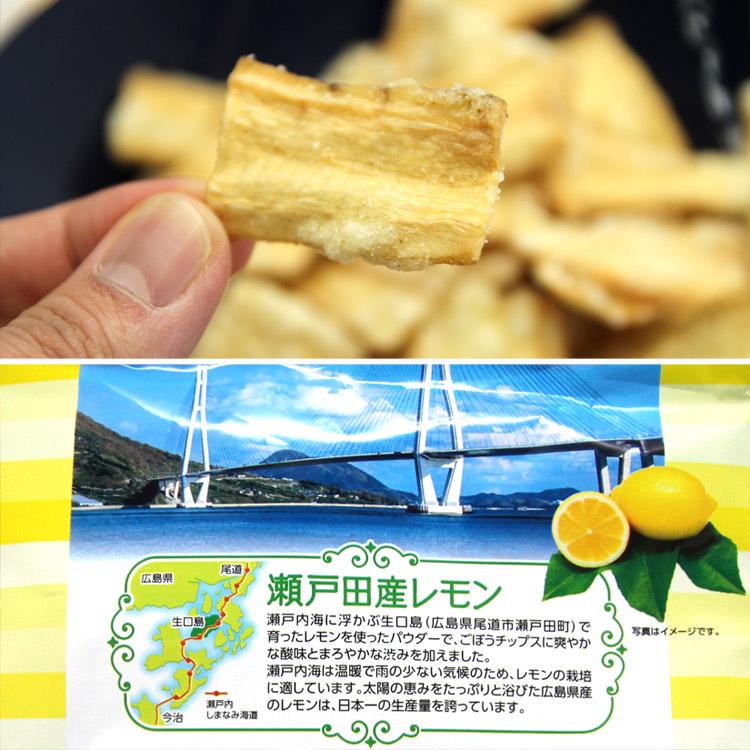 ごぼうチップス１袋 今話題!!瀬戸内のレモン香るごぼうチップス１袋入