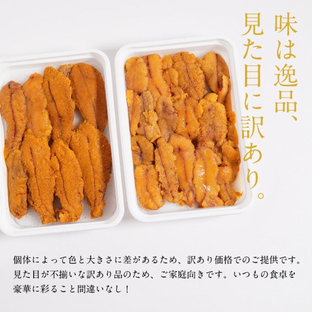 100g×3パック ミョウバン不使用 訳あり 無添加 生うに 冷凍