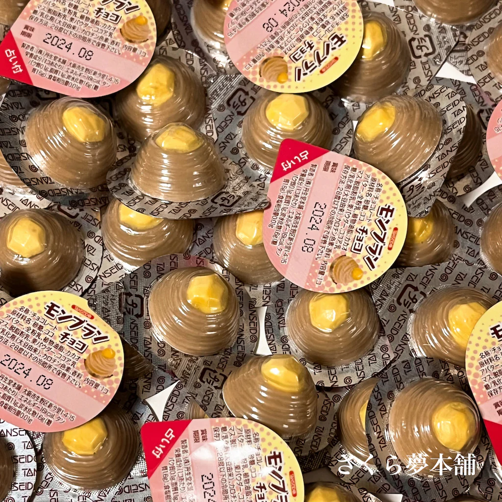 【 占い付 モンブランチョコ 100個セット 】常温発送  チョコレート チョコ 詰め合わせ セット 大量 人気 まとめ買い メール便 ポスト投函