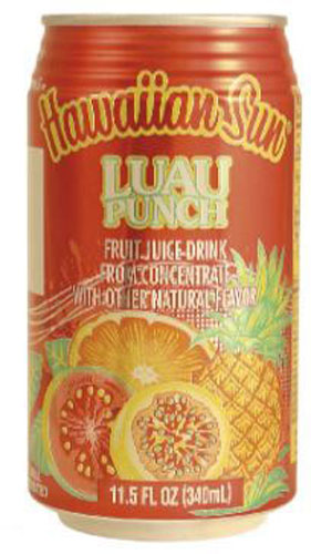 ハワイアンサン ルア・パンチ 340ml 缶 48本 (24本入×2 まとめ買い) 〔果汁飲料〕