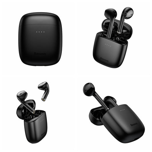 Bluetooth イヤホン 両耳 高音質 完全 ワイヤレス イヤホン 耳掛け式(m010)黒