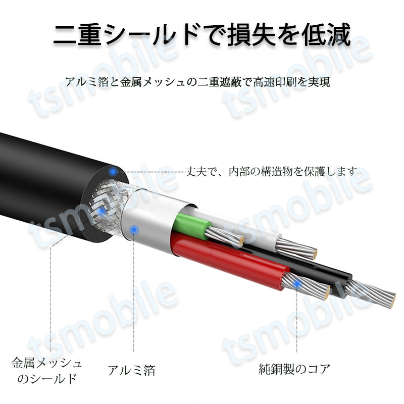 プリンター用USB-AtoBケーブル 50cm USB2.0 コード0.5メートル USBAオスtoメUSBBオス データ転送 パソコン スキャナー 複合機 有線接続 コネクタ キャノン 黒色