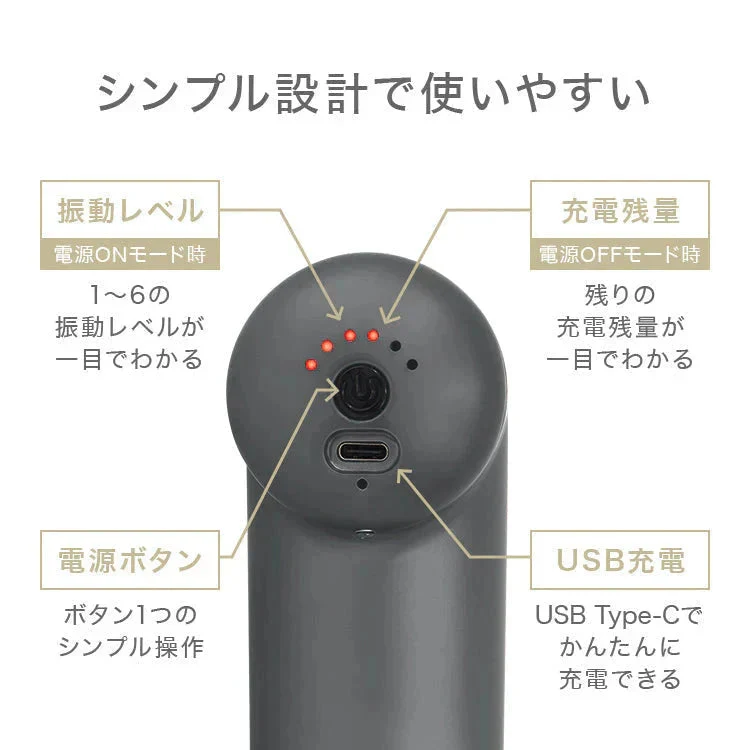 ハンディマッサージャー ミニ マッサージガン マッサージャー 電動マッサージガン 筋膜リリース