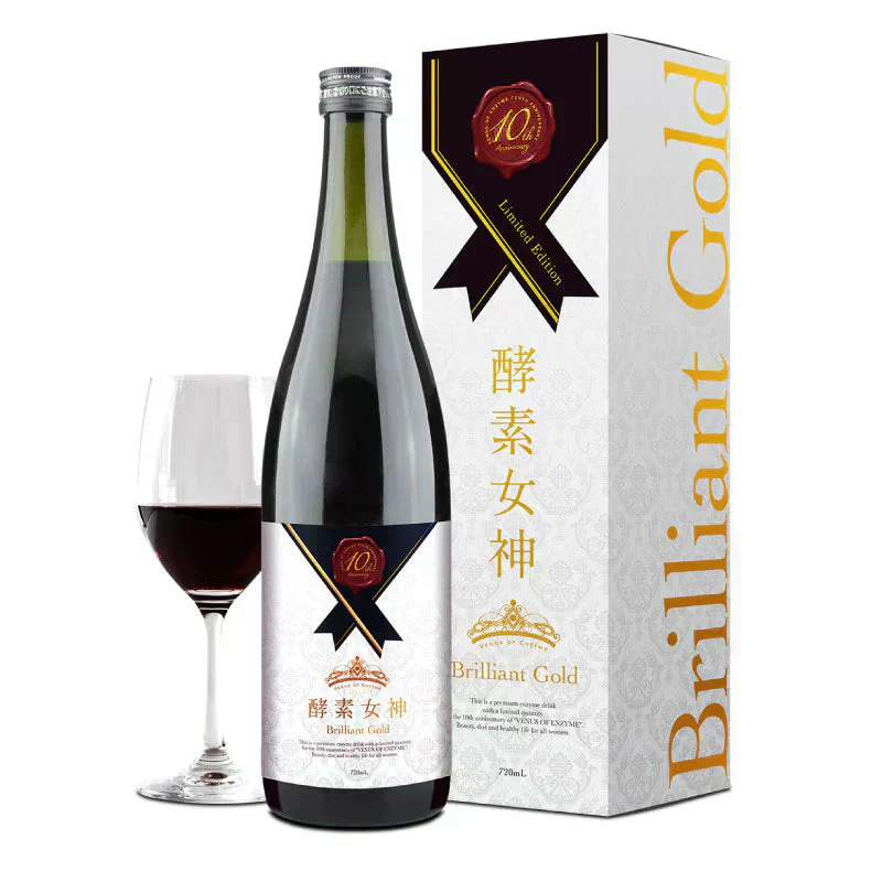 『酵素女神ブリリアントゴールド（酵素ドリンク・単品）』 酵素ドリンク 酵素ダイエット ダイエット ファスティング 置き換えダイエット 断食 美容 健康 食物繊維 スーパーフード 国産