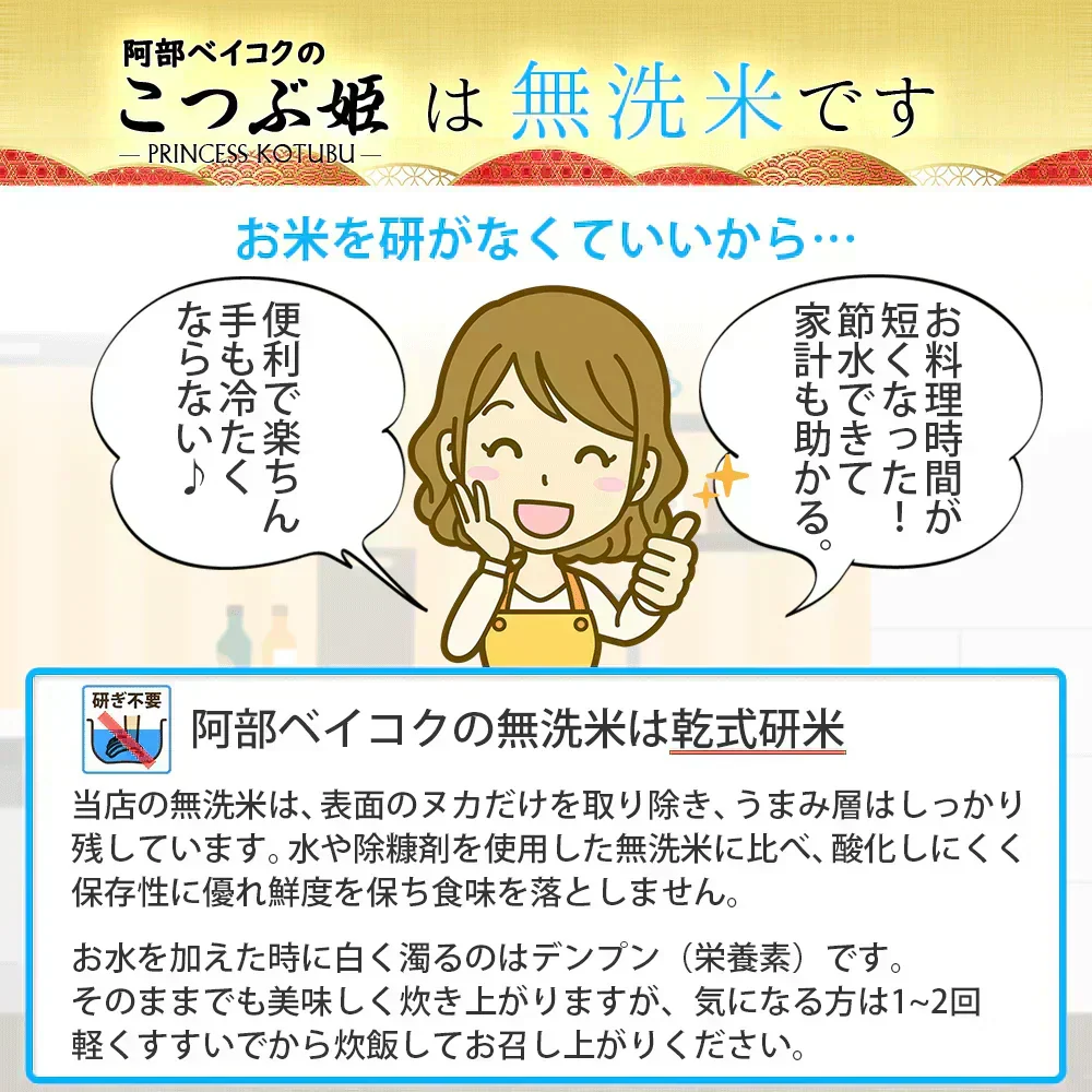 無洗米 30kg (5kg×6袋) こつぶ姫 国内産 送料無料 無洗米30キロ こめ コメ お米 精米 お米30kg お米30キロ