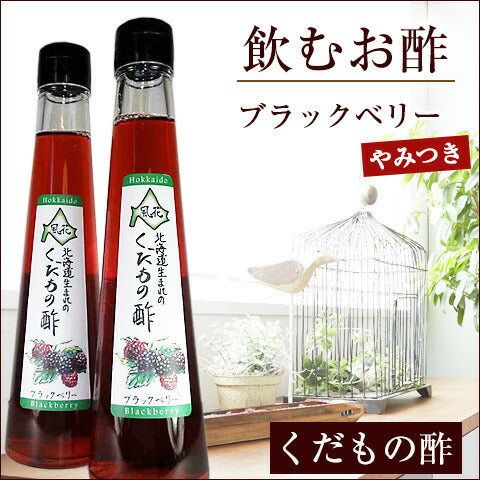北海道名産品 飲むお酢　北海道生まれのくだもの酢ブラックベリー 200ml×2