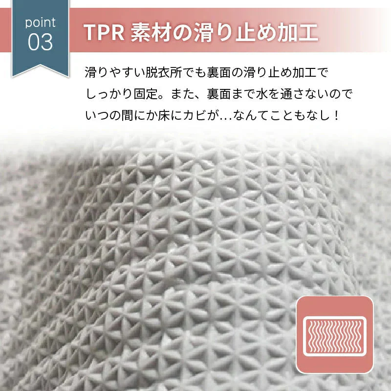 【タイプB／グレー　50×80cm】バスマット 速乾 足ふき トイレ お風呂 玄関 抗菌 防臭 洗える エステ かわいい 珪藻土より 快適 ふわふわ おしゃれ 40*60 50*80 送料無料