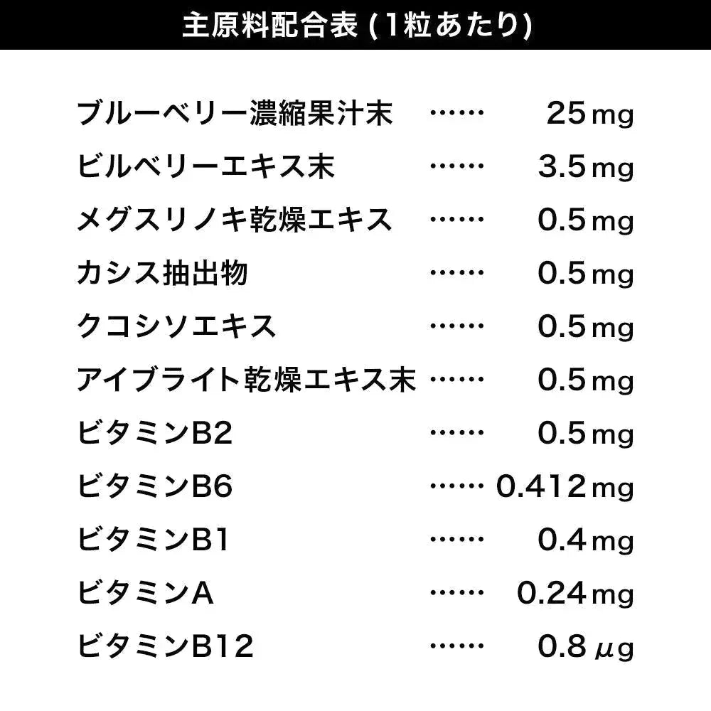 ブルーベリー《約1ヶ月分》 サプリ サプリメント  ブルーベリー ビルベリー メグスリノキ アイブライト ビタミン ポリフェノール アントシニアン タンニン コンタクト